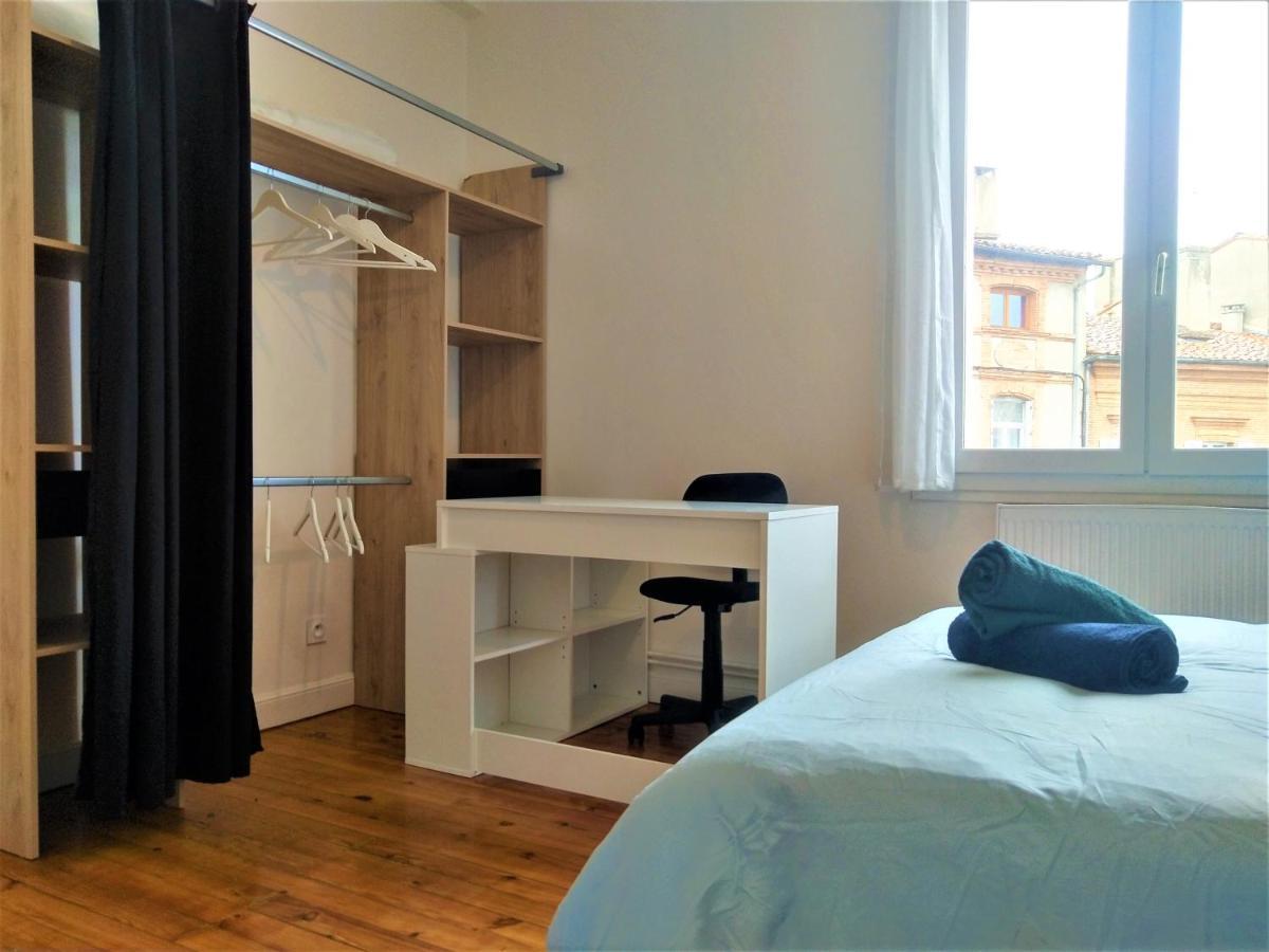 Chambre Privee Et Spacieuse Au Sein D'Un Logement Partage - Central, Quartier Villebourbon - 3 Chambres Doubles - 2 Balcons - Places De Stationnements Gratuites - 5 Min A Pied Gare Et Hypercentre Montauban Zewnętrze zdjęcie