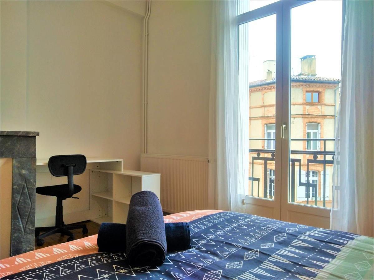 Chambre Privee Et Spacieuse Au Sein D'Un Logement Partage - Central, Quartier Villebourbon - 3 Chambres Doubles - 2 Balcons - Places De Stationnements Gratuites - 5 Min A Pied Gare Et Hypercentre Montauban Zewnętrze zdjęcie